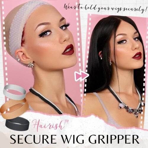 Secure Wig Gripper Headband Transparent Silicone Wig Band Adjustable Elastic Band For Lace Wigs Fix Wig Grip Women Hair Band