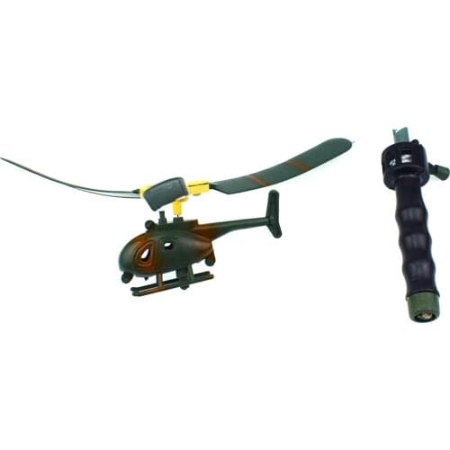 Kids Toy Handle Pull Wire RC Helicopter Drone Fly Freedom Drawstring Mini Plane Childrens Gift Outdoor Games Aviation Model