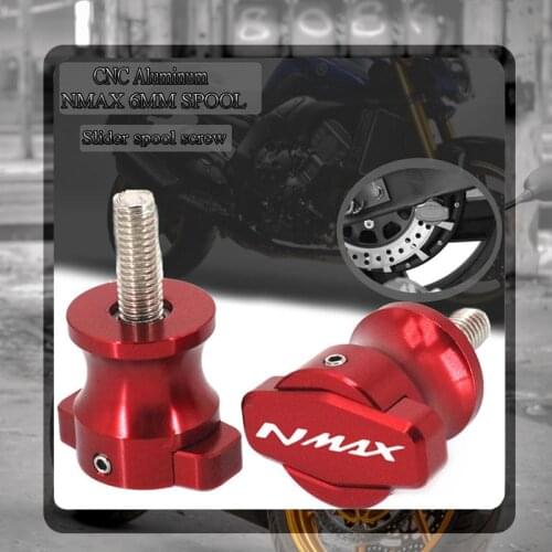 For YAMAHA NMAX155 N-MAX155 NMAX 155 125 N-MAX 2017 2018 2019 Motorcycle CNC Frame Stands Sliders Swingarm Spools M6 Screw 6MM