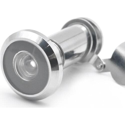 Stainless Steel Door Viewer with Cover One Way 180-220 Degree Peep Hole for Home Office SUB Sale