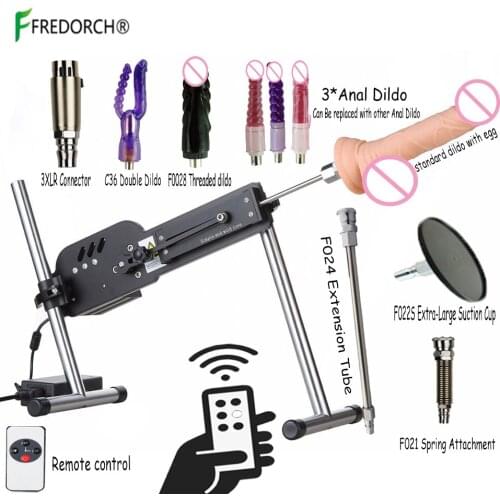 Fredorch Fuckmachine Store F19 Automatic Adult Toys Telescopic Remote Control Sex Machine for Women with 10 Dildo Attachements