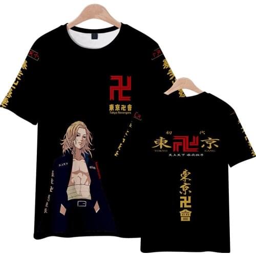 Anime Clothes Tokyo Revengers T Shirt Kids High Quality 3D Print Summer Boy Short Sleeve O-neck Tees Women t shirt homme Clothes