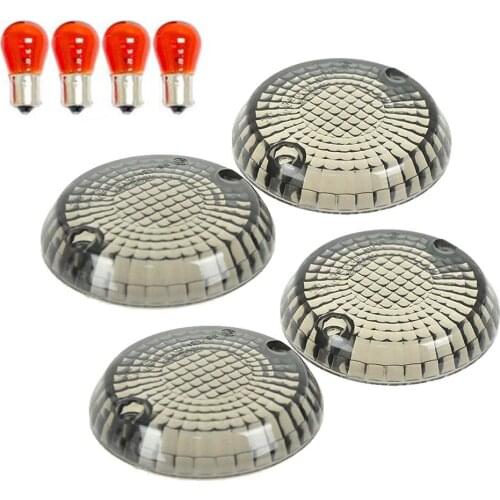 4 PCS Smoke Turn Signal Lens Lenses For Suzuki Boulevard C109R /Intruder C1800R 2008-2009, Boulevard C90/1500 Intruder 2005-2009