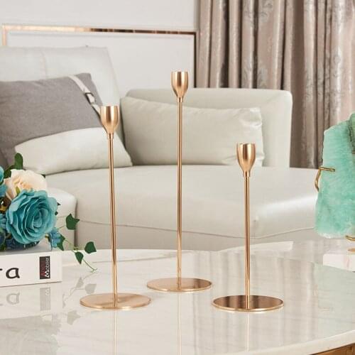 Metal candle holder party candle holder decoration candle holder suitable for event banquet lovers candle holder gift