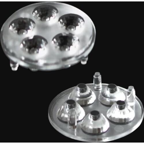 #MNFI-35 High quality LED Optical Lens 5P, Diameter: 35mm, Clean surface, 30 degree, With feets, PMMA materials