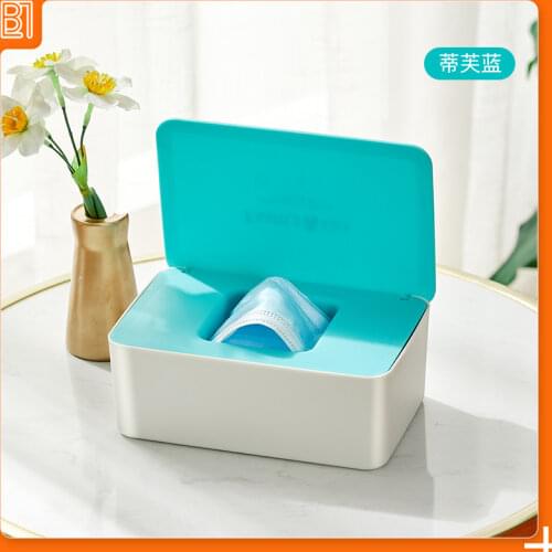 Multifunctional Paper Towel Mask Dry Wipe Glove Napkins Storage Box Dispenser Suitable for Kitchen, Bathroom and Dining Room