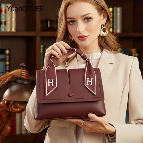Fashion Ribbon Design Womens Shoulder Bag Luxury Designer Ladies Wallet High Quality PU Leather Women Messenger Bags Sac Femme