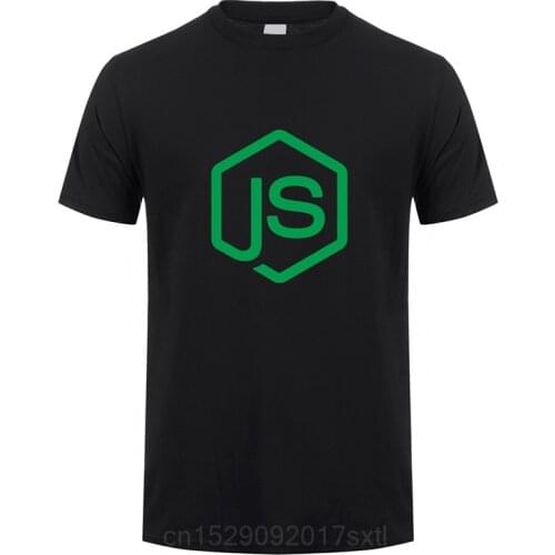 NodeJS T Shirts Summer Short Sleeve NodeJS JavaScript Programmer T-Shirt Mans Tshirt Tops Tees