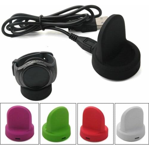 New Wireless Fast Charging Dock Charger Cradle For SAMSUNG Gear S2 S3 Galaxy watch Sport smartwatch cradle dock USB cable