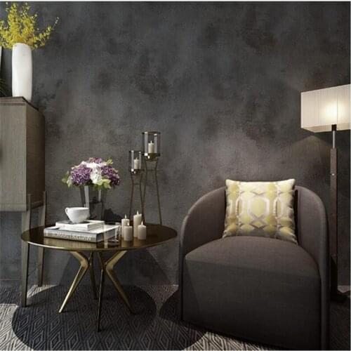 Beibehang papel de parede Retro plain gray white cement background wall paper living room restaurant clothing store wallpaper