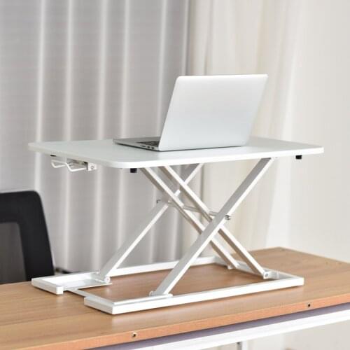 Standing Computer Desk Table Lift Alternating Laptop Folding Table Multi-Gear Lift Convenient Upper Table Black White Silver