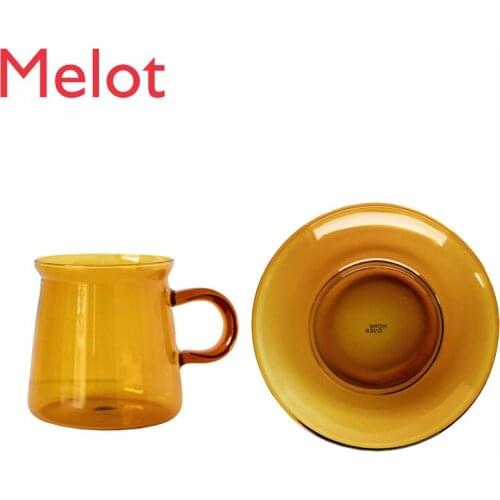 Simple Modern High Borosilicate Glasses Coffee Cup Heat-Resistant European Creative Tea Cup Household Water Cup Free Shipping