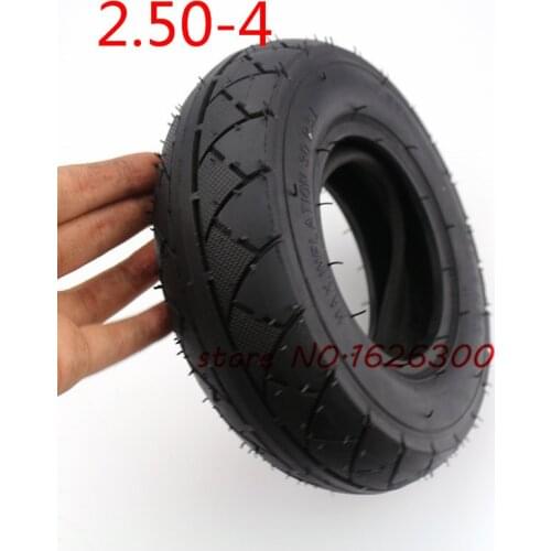 Size 2.50-4 Tire and Inner Tire Fits Motorcycle Tyre Gas Electric Scooter Bike Tire and Scooter Wheelchair Wheel