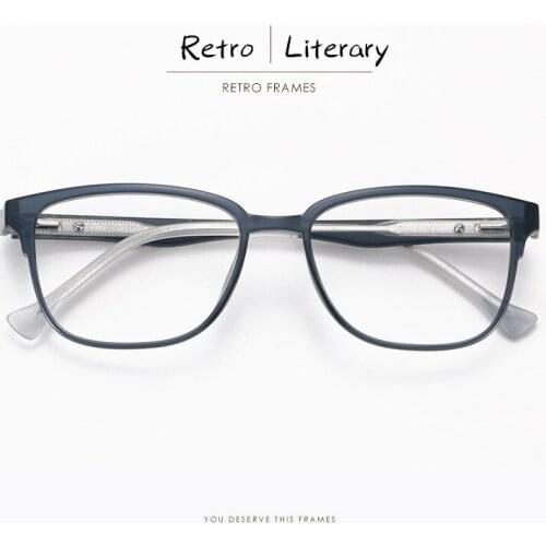 Width-136 Ultralight TR90 Carbon Steel Women Eyeglasses Eyewear Frame Vintage Art Height Prescription Myopia Glasses Frames Men