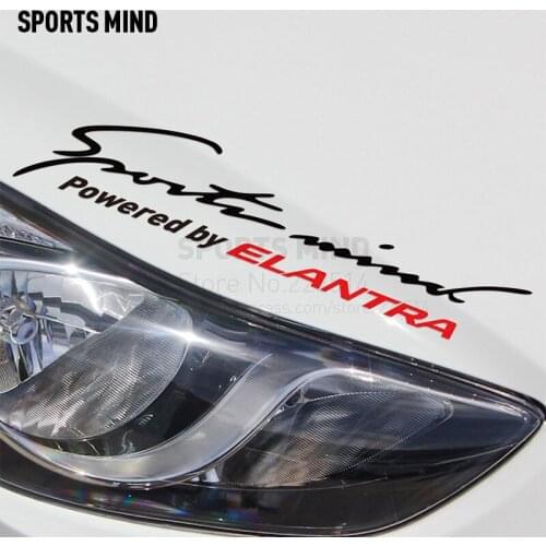 Sports Mind Car Styling On Car Lamp Eyebrow Automobiles Car Sticker For hyundai elantra 2008-2017 exterior accessories