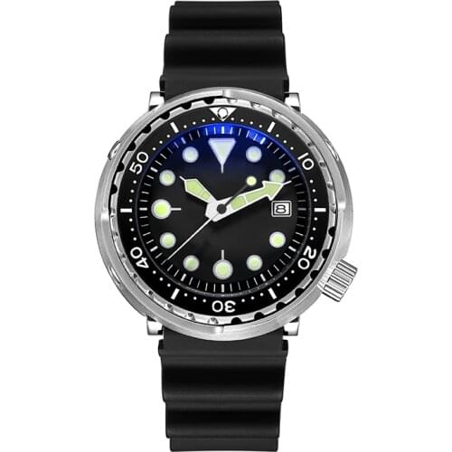 Vintage 316L stainless steel 200 Meters water proof japan nh35 men automatic tuna dive watch