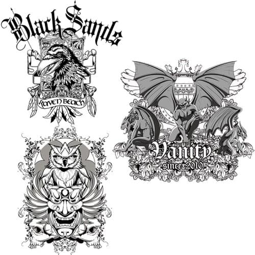 Three Ratels CC36 Dark hell Totem cool PVC waterproof sticker for Motorcycle Phone Skateboard Car home decoration decals