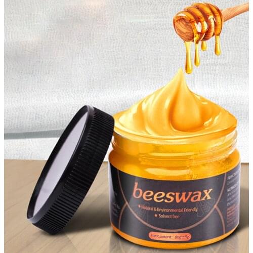 Solid Organic Natural Pure Bee-wax Wood Wax Polisher Waterproof Furniture Care Maintenance Beeswax For Household Home Cleaning