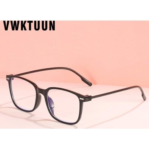 VWKTUUN Vintage Glasses Frames Women Men Glasses Square Anti Blue Light Ray Eyeglasses Frames Men Women Light Eye Glasses Frame