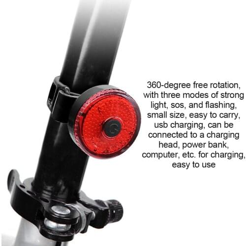 Bicycle Rear Light Battery Type Bike Warning Lamp Adjustable Waterproof Safety Taillight Tail Lamp For Road MTB Bike Seatpost