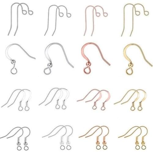 10pcs Earring Hooks Ear Wire Clasps 925 Sterling Silver Earrings Hook for DIY Jewelry Making Findings Accessories Z873