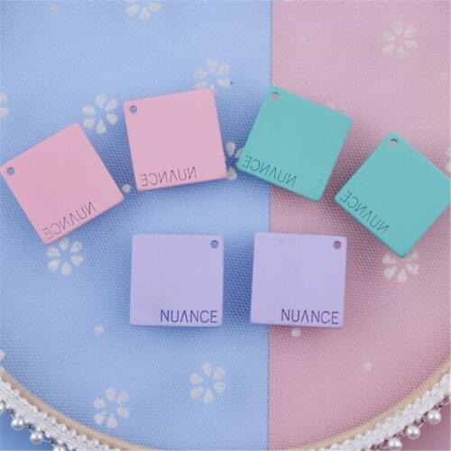 10pcs/lot new creative acrylic square charms connectors for diy fashion earrings hangings jewelry making accessories material