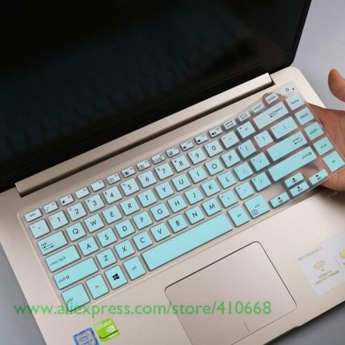 15.6" Silicone Keyboard protector skin For Asus vivobook S15 Pro 15 S5100UQ7200 S5100UA S5100 S5100UQ U5100UQ F510ua-ah55 A505