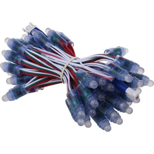 50 X 12mm LED Module RGB WS2811 Digital Pixel Addressable led Strip waterproof 5V-ABUX