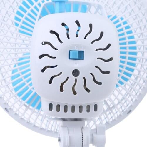 AC 220V 9.4'' Oscillating Fan 30W 2 Speed Clip On Desk Fan for Dorm Home Office T21A