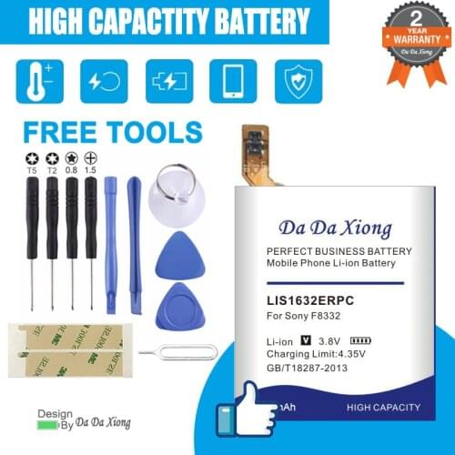 High Quality 5000mAh LIS1632ERPC Battery for Sony Xperia XZ Dual Sim F8332 XZs F8331 phone battery