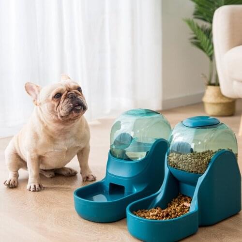Pet Dog Drinking Feeder Bowl Non-slip Puppy Water Dispenser Durable Kitten Feeder Bowl Dogs Cats Drinker Feeder Set Pet Supplies