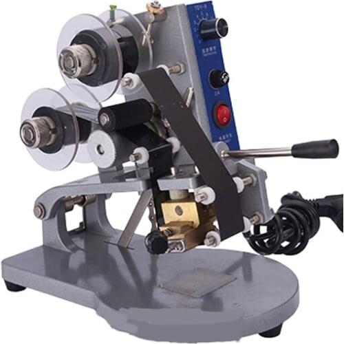 TDY-8 Color Ribbon Hot Printing Machine Direct Thermal Foil Manual Stamp Printer Coding Machine Date Ribbon Coder