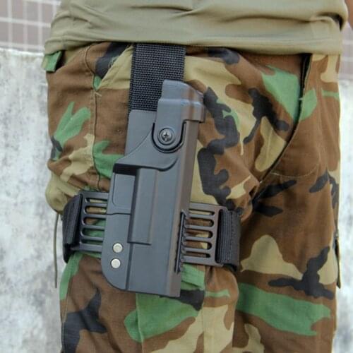 Hot Tactical Army Pistol Drop Leg Thigh Gun Holster Outdoor Double Protection Glock Accessories Glock 17 22 Airsoft Right Hand