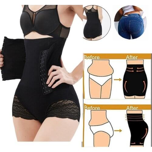 Shapewear Bodysuit for Women High Waist Trainer Tummy Control Butt Lifter Panties Firm Underwear Body Shaper Postpartum Gridle