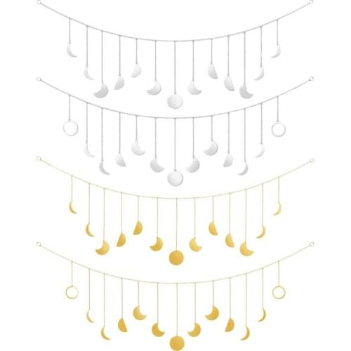 7ft Moon Phase Wall Hangings Garland for Bedroom Dorm Wedding