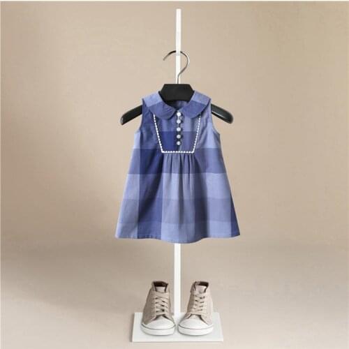 Girls Clothing Summer Girl Dress Children Kids lattice Dress V-Back Dress Baby Cotton Kids Vest halter dress Children Clothes