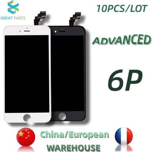 GREAT PARTS 10PCS Ship From China/Europe Advanced Premium LCD For iPhone 6 Plus Display Touch Screen Digitizer Assembly