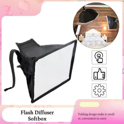 Diffuser Softbox 20 x 30cm Universal Foldable Flash Light Diffuser Softbox Soft box for Canon for Nikon DSLR Camera