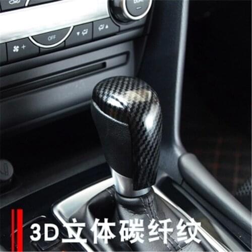 Carbon fiber automatic gear shifter cover for Mazda3 Axela cx-5 ATENZA Car styling