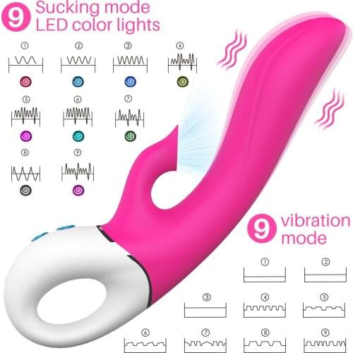 Rabbit Vibrator G-spot Sucking Dildos Clitoris Stimulator Vibration Adult Sex Toy For Woman USB Charging Vagina Masturbator