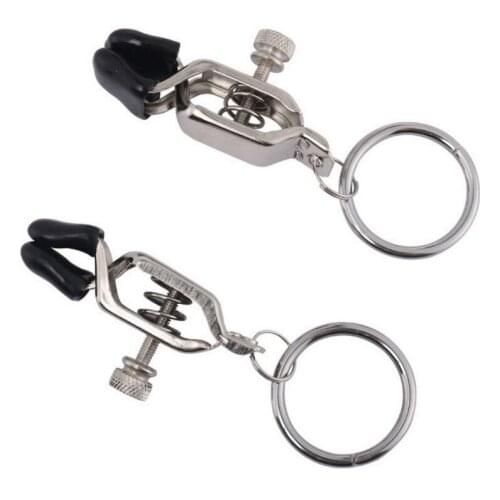 1 Pair breast nipple clamps clips Labia clip adult fetish flirting teasing sex game nippel clamp couple pinzas pezones bdsm toys