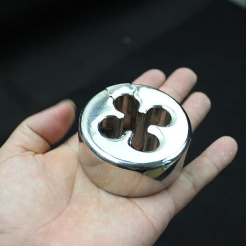 10 Sizes Scrotal Pendant Clover Shape Stainless Steel Male Alternative Toy Ball Stretcher Hoop Bind Weight Bearing Ring BB355