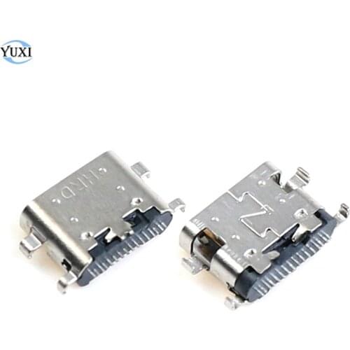 YuXi 2pcs USB Type-C Female Socket Connector Charging Port Replacement For Doogee Mix2 BL9000 Y7 Plus