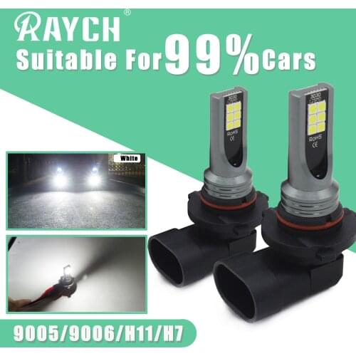 2 x LED Car Fog Lamp H7 LED CanBus No Error H8 H9 H11 LED Diode Fog Light 12v 24v 6000k White