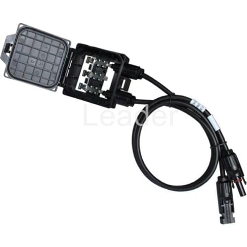 20 pcs/lot 3 rail Solar PV Module Junction Box PV Combiner Box with SOLAR PV Connector and Cable for Solar System