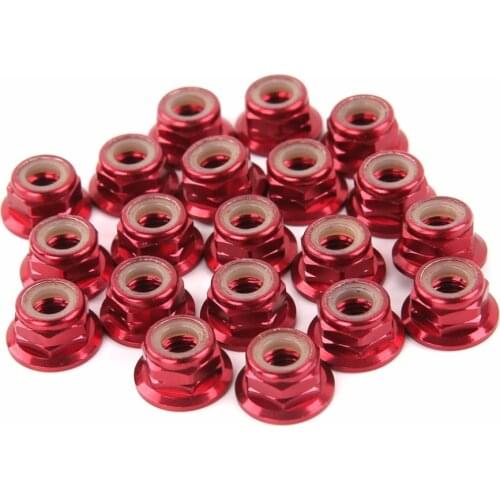 20PC/Pack Nylon Insert Self-Lock M5 Aluminum Flanged Lock Nut for FPV Racing Quadcopter Emax RS2205 Brushless Motor