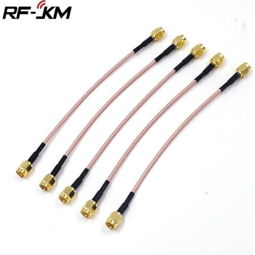 5pcs/lot SMA male plug to SMA male adapter RF Cable RG316 Jumper pigtail