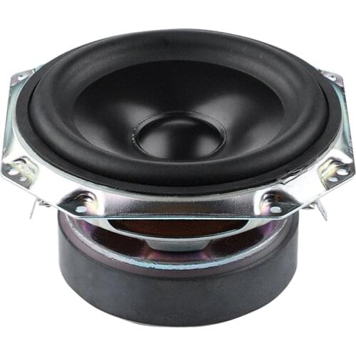 AIYIMA 1Pcs 5 Inch Mid-Woofer Speakers 4 Ohm 40W Aluminum Cone Speaker Long-Stroke Dual Voice Coil Speaker DIY For Home Theater