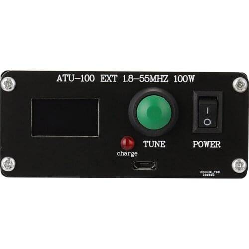 R58A High Quality Assembled ATU-100 Mini Automatic Antenna Tuner 1.8-55Mhz 100W Auto Antenna Tuner by N7DDC 7x7 with Shell