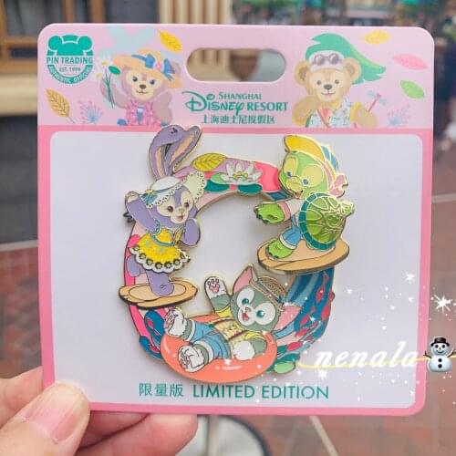 Bandai Summer Star Delu Swimming Ring Cartoon Limited Commemorative Badge Brooch Collection Action Figures Toys
